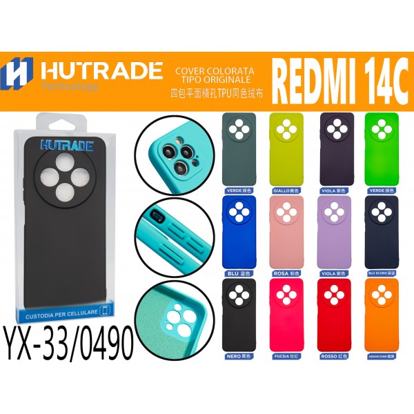 COVER COLORATA TIPO ORIGINALE REDMI 14C