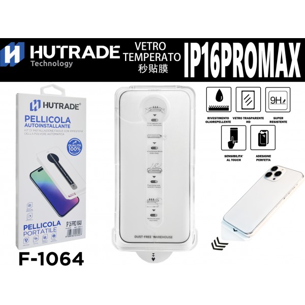PELLICOLA DI VETRO IP16PROMAX HUTRADE